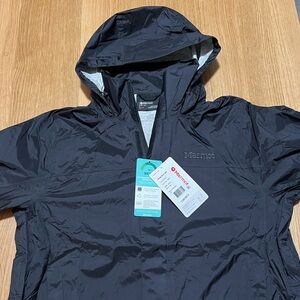 Marmot Men's Precip Eco Jacket Large Black NWT $120 MSRP